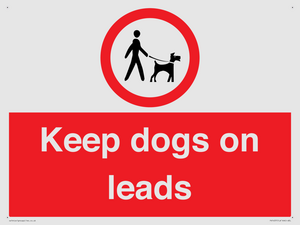 Keep dogs on leads